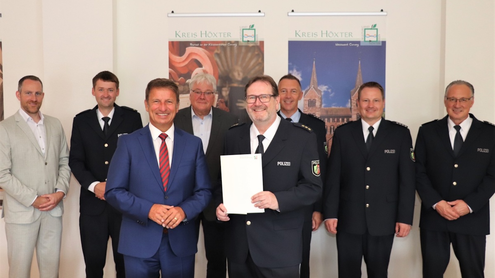 Sieben Jahre an der Spitze der Kreispolizeibehörde Höxter: Verabschiedung von Polizeidirektor Christian Brenski