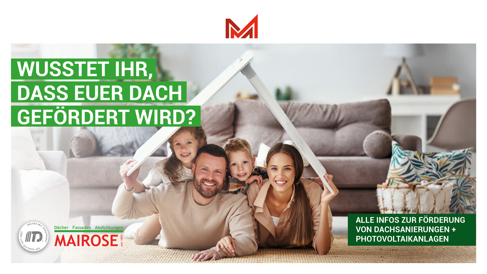 Dachsanierung geplant? Mairose GmbH erklärt Solarpflicht und bietet kostenlose Erstberatung mit Fördercheck